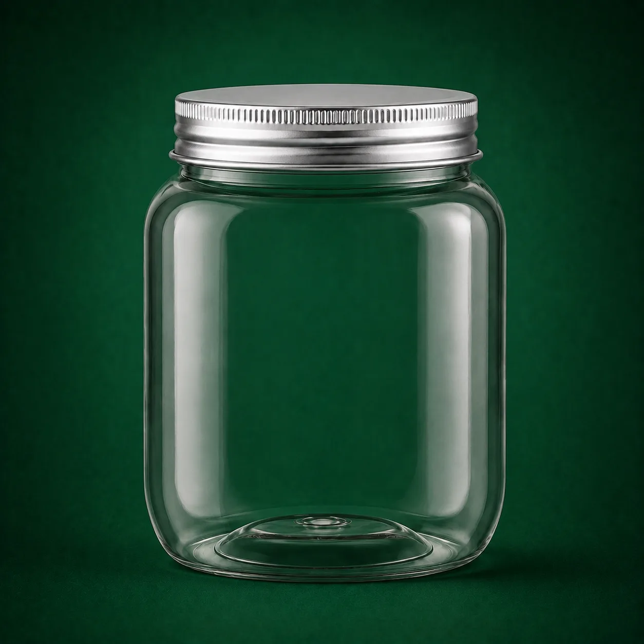 rose-jar-900cc-metal-lid. (2) جار پلاستیکی رز ۹۰۰ سیسی با درب فلزی نقرهای